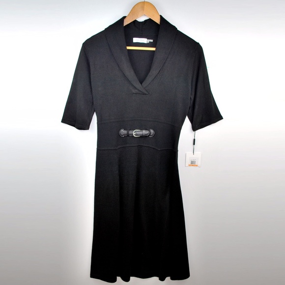 Calvin Klein Knit Sweater Dress With Belt Detail S - Picture 2 of 8